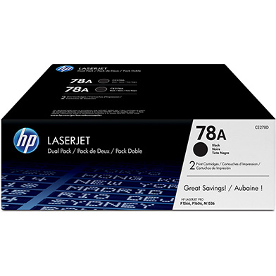 HP CE278AD 78A Dual Pack Black toner cartridge (2 x 2.1k)